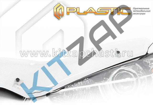Дефлектор капота "Фирма CA-plastic" белая шелкография МОСКВИЧ 6 2010010416188
