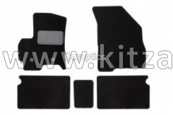 Premium коврики в салон exeed rx(t22), кросс., 5 шт. (текстиль, белая вышивка, двойная прострочка) EXEED RX EXEED0218